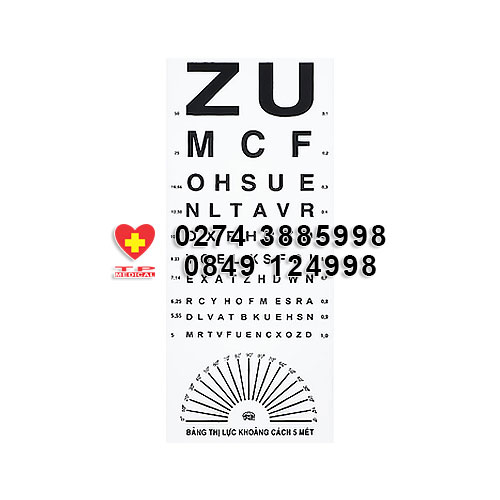 Bảng thử thị lực chử ZU